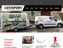 Tablet Screenshot of caterpods.com